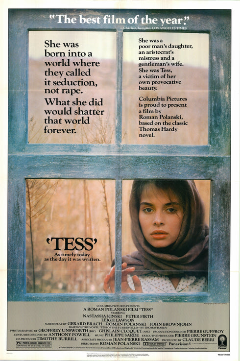 tess 1981 one sheet poster folded